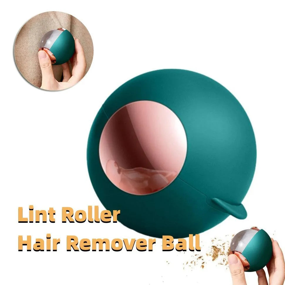 Green gold reusable gel lint roller ball for washing pet hair and lint from fabrics.