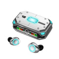 Touch true wireless low delay Bluetooth headset with digital display in M43 E-sports silver