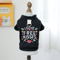 Casual pet sweater with kiss pattern design for dogs and cats in autumn winter wear