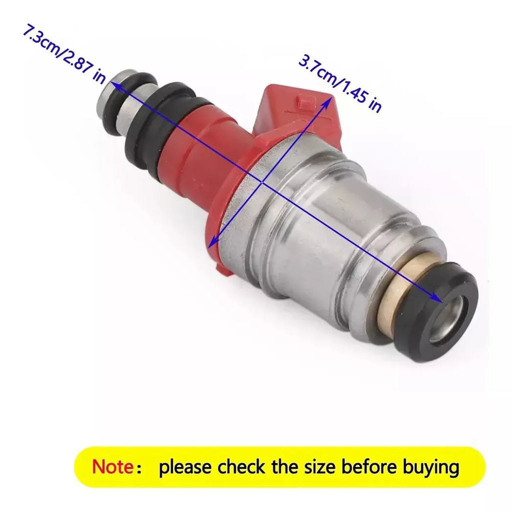 Red fuel injector set 4PCS for Nissan D21 Touareg Y61 part number 1660086G00