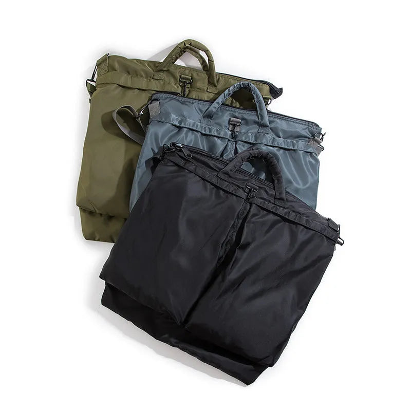 Oxford cloth large capacity computer messenger bag in solid colour for men leisure travel