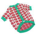 Button-front cartoon dog sweater in wool material for autumn and winter wear