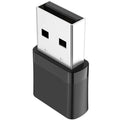 Black network card mini Bluetooth adapter with USB interface and nickel plated wolf tooth adapter