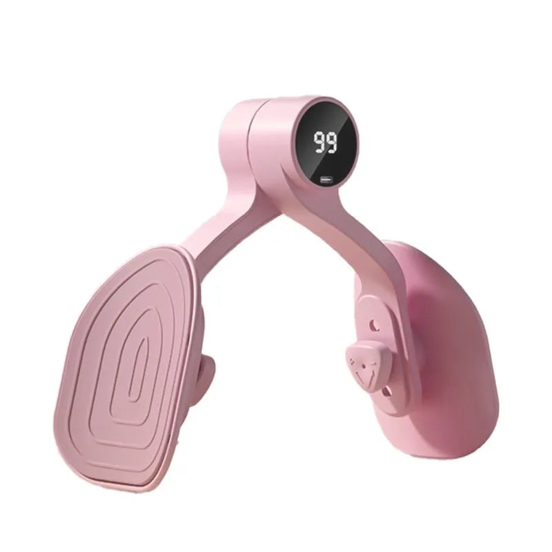 Pink and purple 3-gear pelvic floor muscle trainer for postpartum recovery.