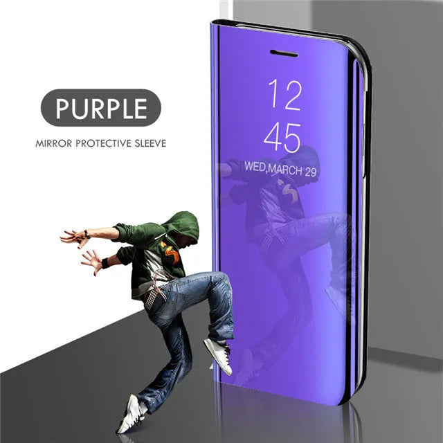 Electroplating mirror leather case for Samsung Note20 Ultra in black, blue, silver, gold, rose gold or purple, border-type metal cover.