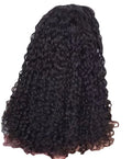 European and American women's head scarf wig with ice silk headband, long curly hair, high temperature wire, realistic style