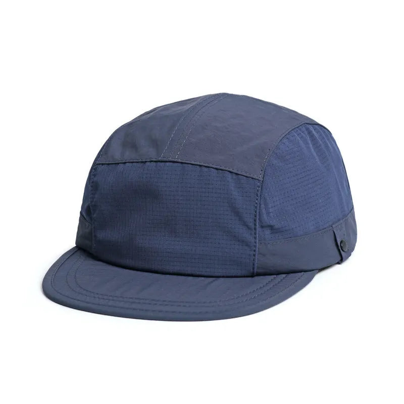 Dome-crown fisherman's beanie hat in army green with a soft extended fabric tongue for neck coverage.