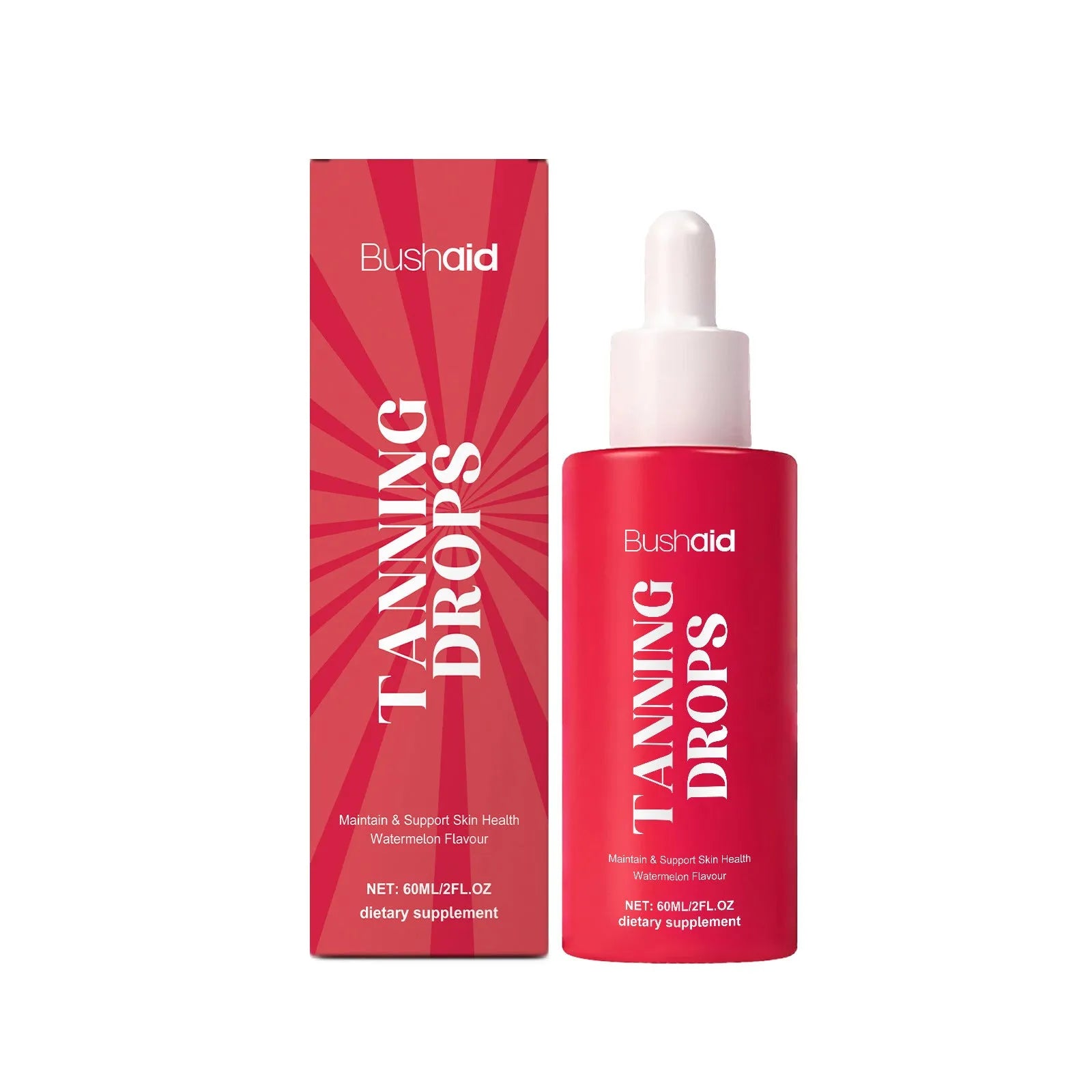60ml bottle of Natural Beauty Black Drops skin serum with a droplet dispenser