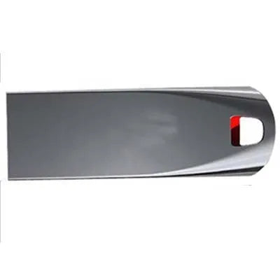 Black plastic USB flash drive with a rotating cap, shown in sizes from 4GB to 128GB capacity.