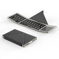 Black folding wireless Bluetooth keyboard for mobile phone notebook tablet universal