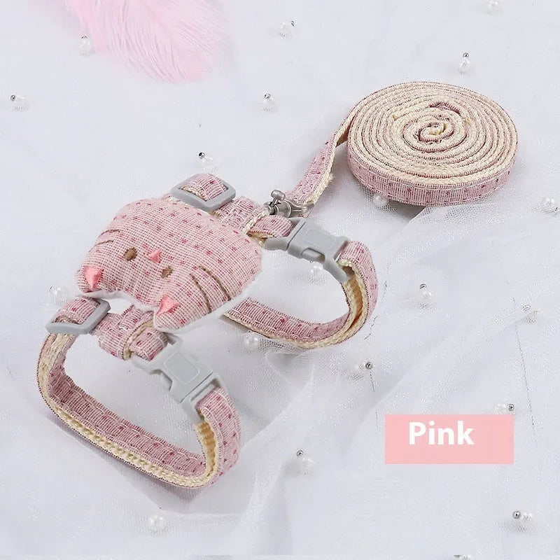 T-shaped cat pull rope toy with drawstring in pink colour for interactive play