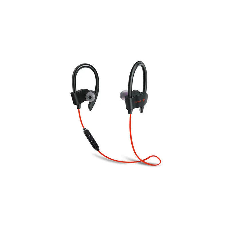 Bluetooth headset neck hanging in-ear wireless sports earphone with 10m range black blue red colours