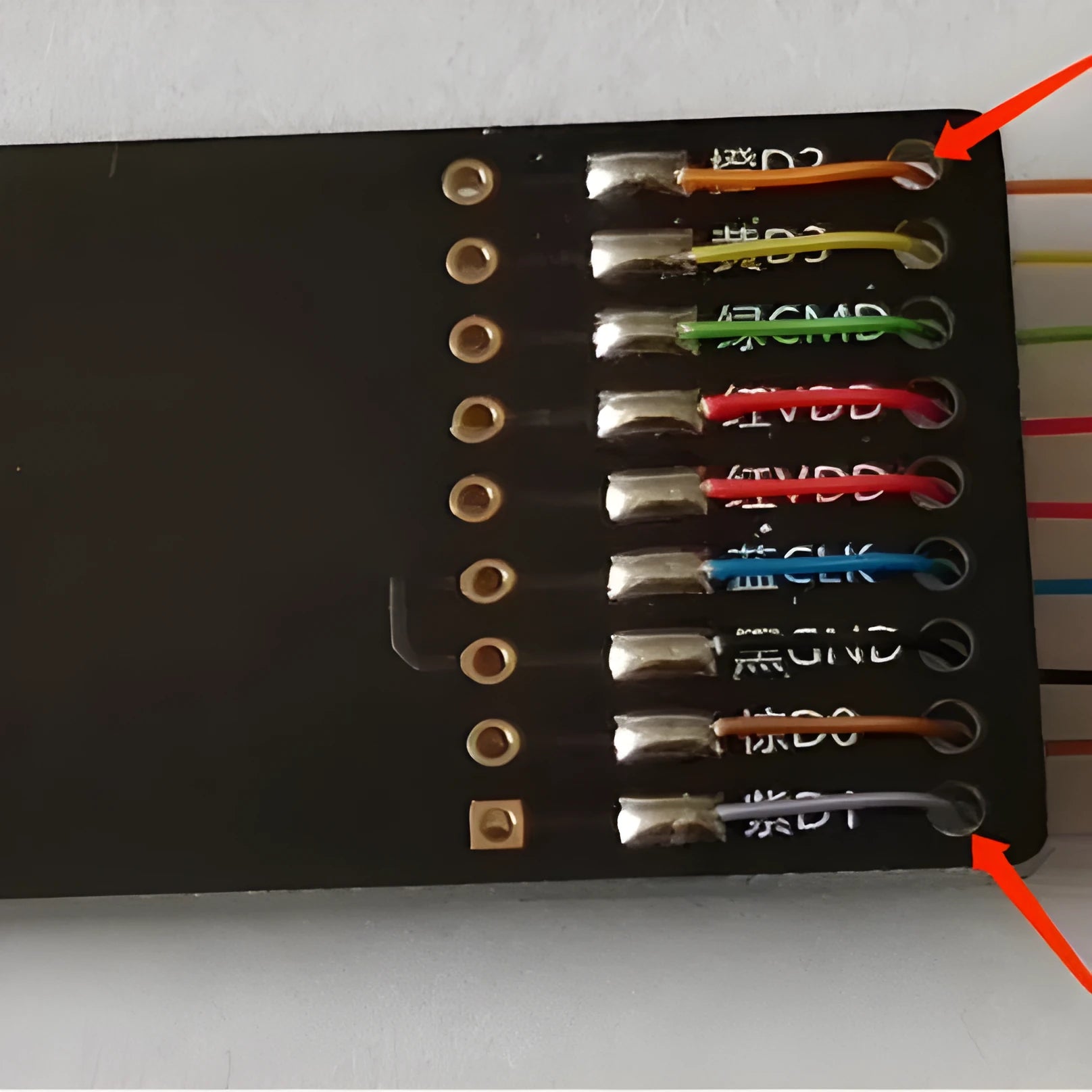 EMMC read write tool for car audio maintenance with SD card PCB port connectivity