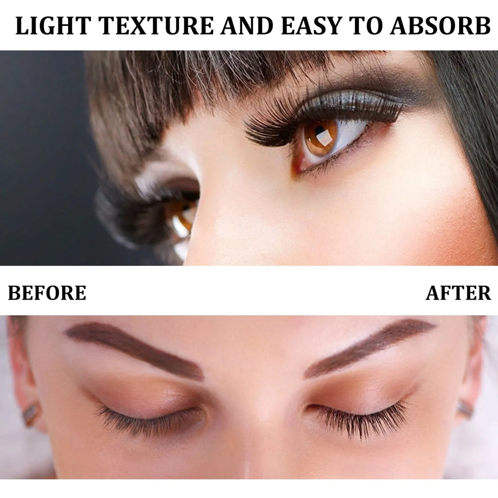 3ml curly black eyelash essence bottle with applicator brush for lash conditioning