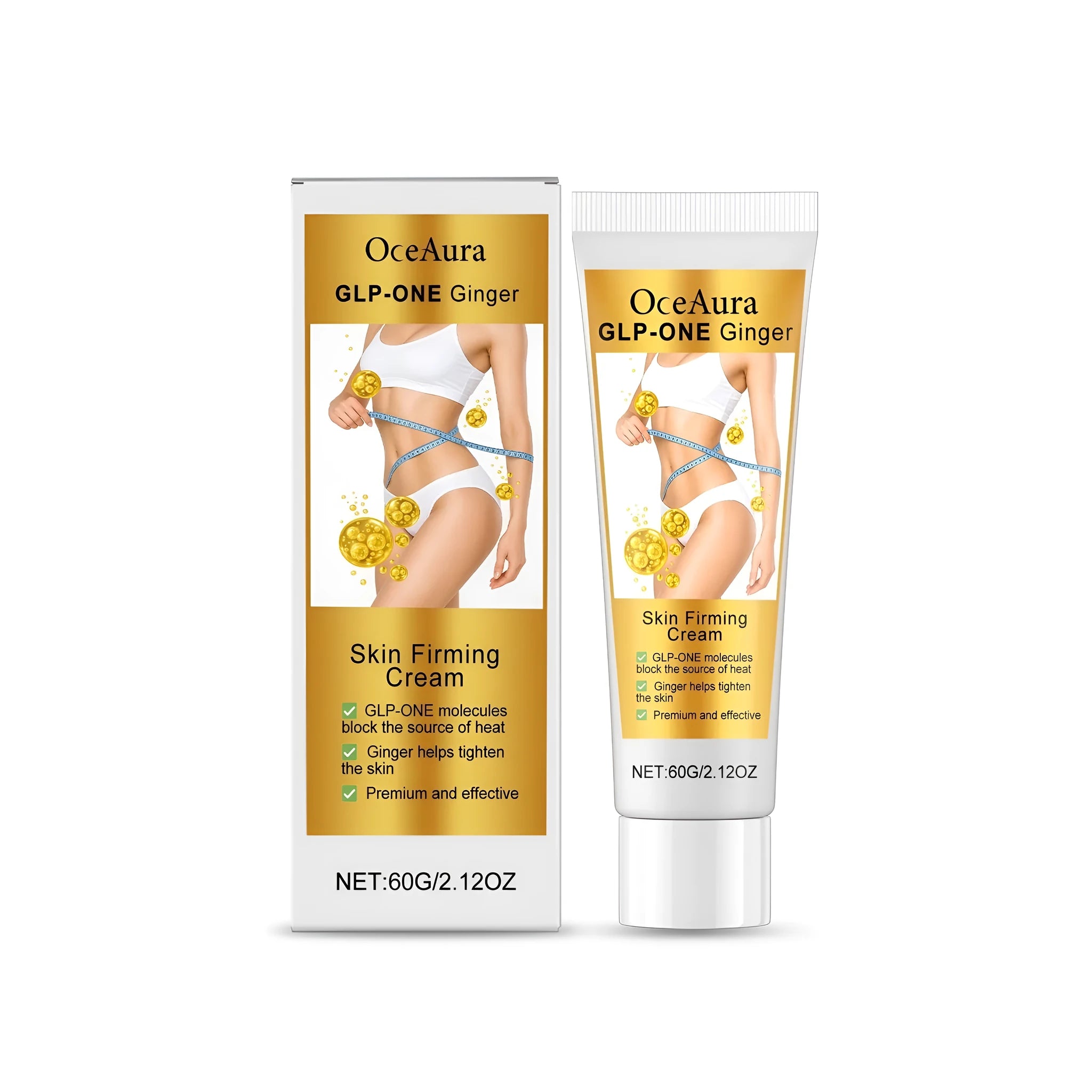 60g jar of ginger root oil and acetyl hexapeptide-8 firming face cream