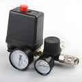 European style air compressor pressure regulating valve with adjustable 0.5-0.8MPa range and compact switch box