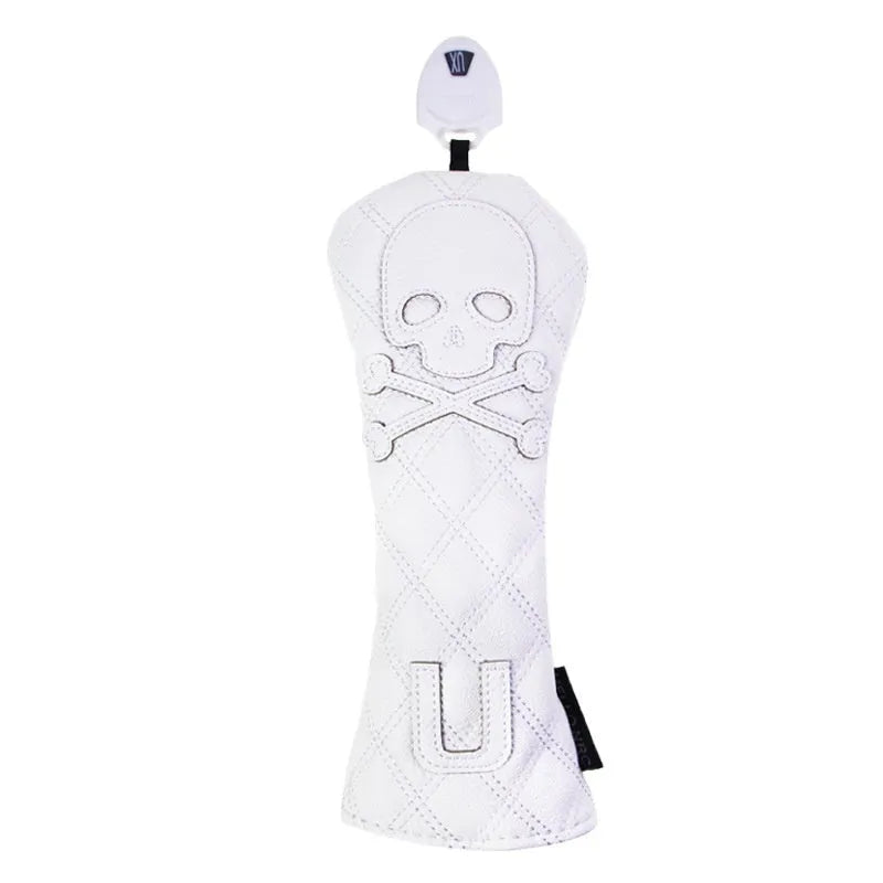 Black and white golf waterproof wooden pole protective cover made from PU material