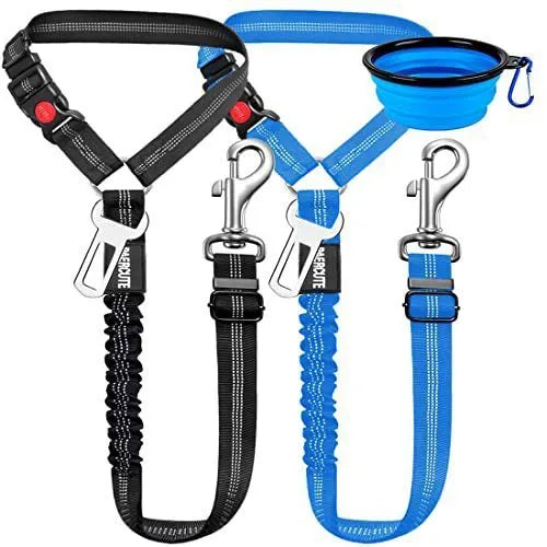 Nylon dog leash with metal buckle in Army Green colour showing adjustable length feature