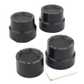 Black CNC aluminium motorcycle axle decorative cap for Harley Sportster front and rear axles
