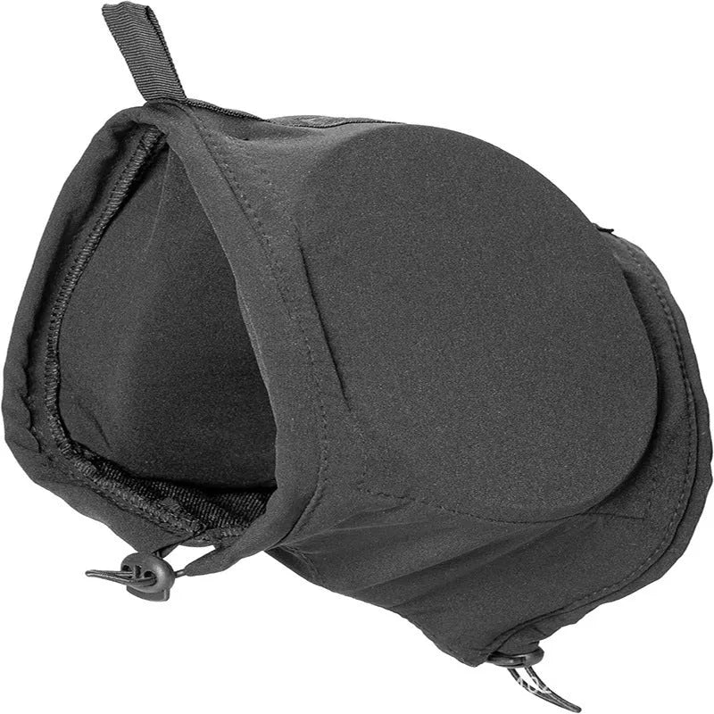 Nylon dog earmuffs for hearing protection, black or blue, sizes S to XL, one pair for thunder and fireworks