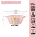 Creative strawberry-themed porcelain dinnerware set with fish plate, flower bowls, and straw hat plate.