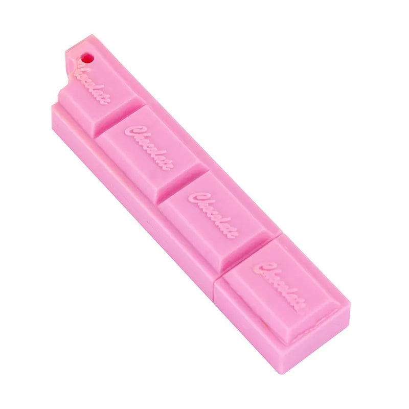 Chocolate-themed novelty ballpoint pen with 0.5mm bullet tip in choice of three colours