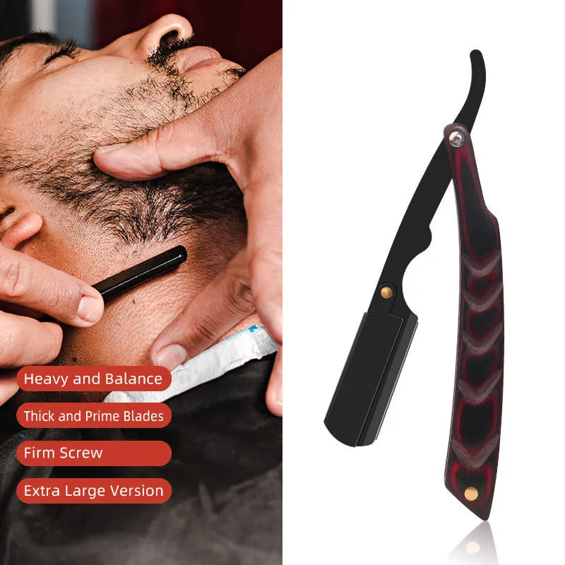 Old-fashioned manual beard shaving and eyebrow cutting hair trimmer in black without blade