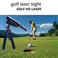 Golf putter laser aiming instrument with adjustable sight alignment for putting practice training