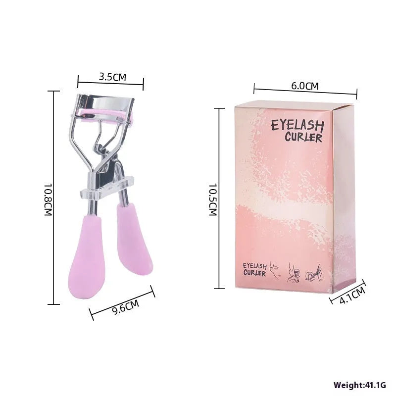 A4 carbon steel eyelash curler with comb attachment in selected colour