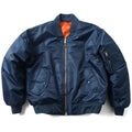 Men's loose-fitting American workwear pilot jacket in army green with cotton padding.