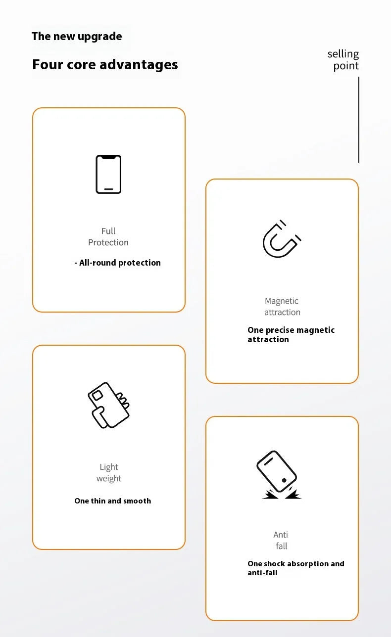 Two-in-one transparent magnetic phone case for iPhone, TPU PC construction shockproof drop-resistant