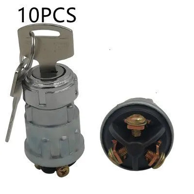 Pure copper car ignition switch with key for trucks and agricultural vehicles