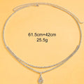Gold women's waist chain with drop pendant and rhinestone details, 115cm length with lobster buckle