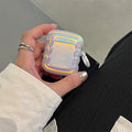 Silicone headset case with laser colour ring design for AirPods Pro and other models.
