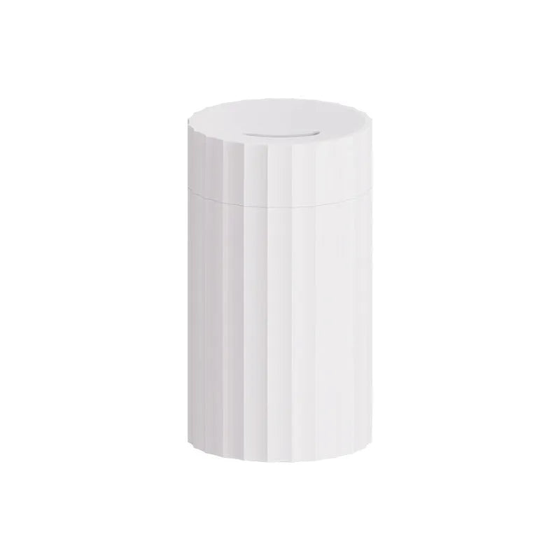 Essential oil diffuser humidifier with flame effect LED lighting in black or white colour option