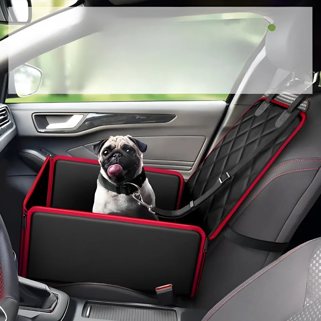 42cm square car pet pad with non-slip base shown in black colour option