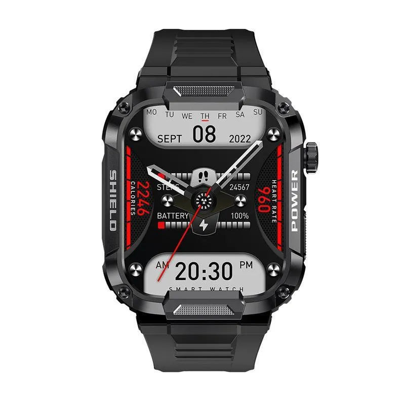 Smart watch with Bluetooth calling, large TFT screen, 50 x 44mm dial, Black Glue, Soil Yellow Glue, or Army Green Glue
