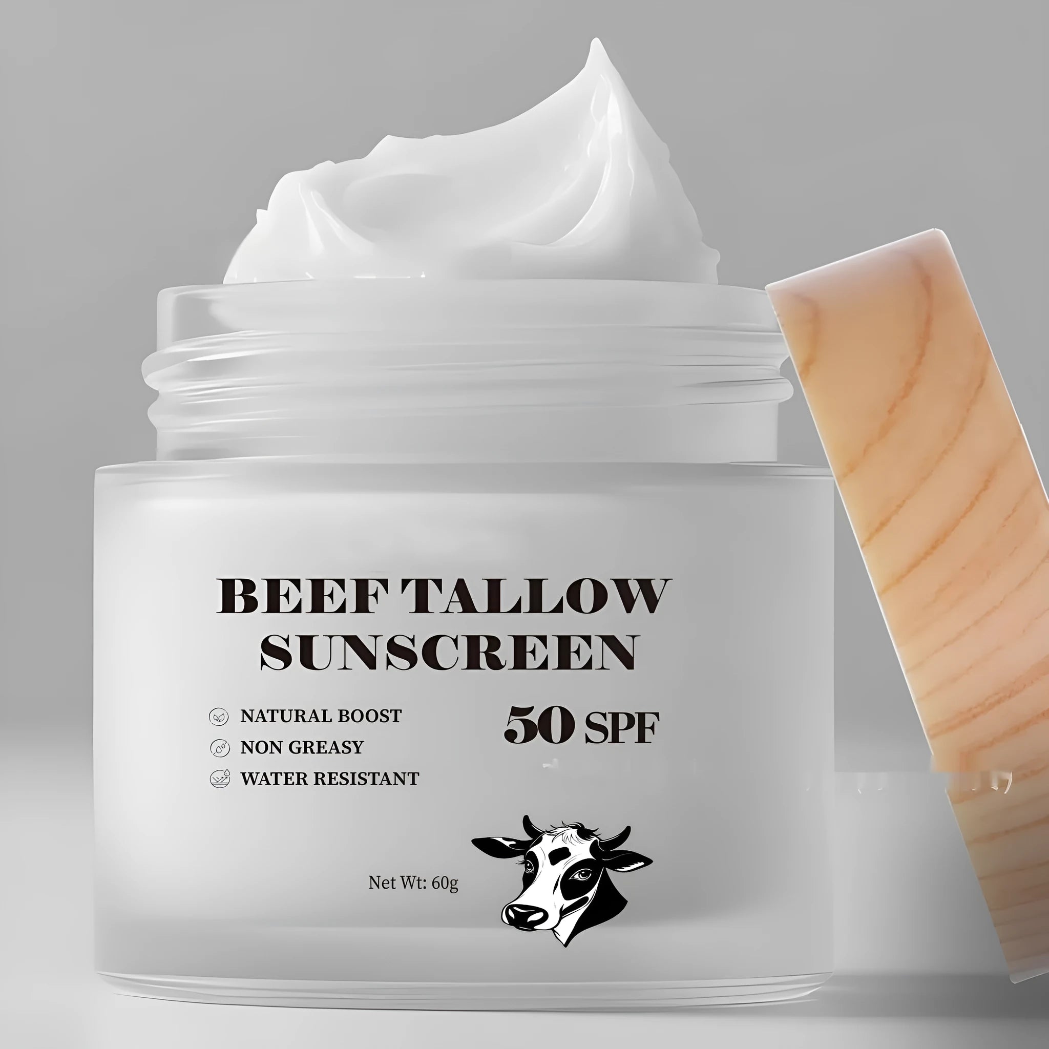 60g tube of beef tallow protective cream for waterproof, non-greasy hand protection.