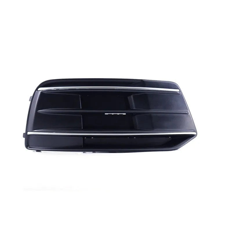 Black ABS plastic front bumper lower grille fog light frame for Audi Q5 2018-2022.