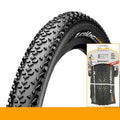 Mountain bike folding tyre shown in yellow and white for 26, 27.5, and 29-inch wheels.