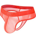 Men's ice silk ultra-thin translucent briefs low waist abstract pattern in seven colours sizes M-XXL