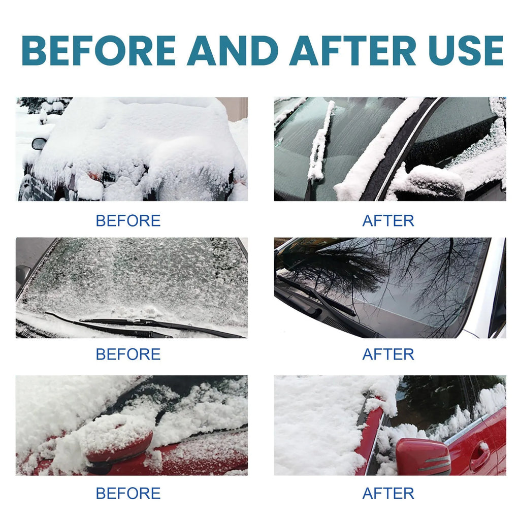 150ml bottle of car windscreen anti-icing and snow removal spray