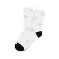 Personalised cartoon print mid-calf tube socks with custom photo printing in multiple colour options