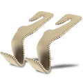 Gold stainless steel car seat back hook for interior organisation with hidden mounting
