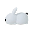 Colorful rabbit silicone LED night light in white with touch switch and double colour light modes