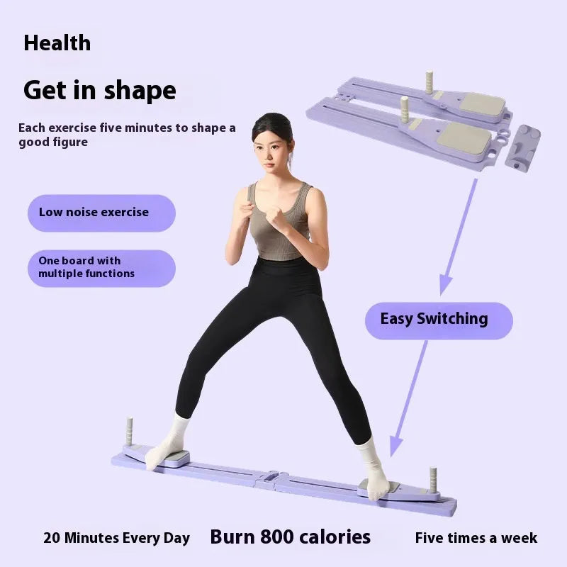 Split fitness board in Mysterious Black for home waist training workouts