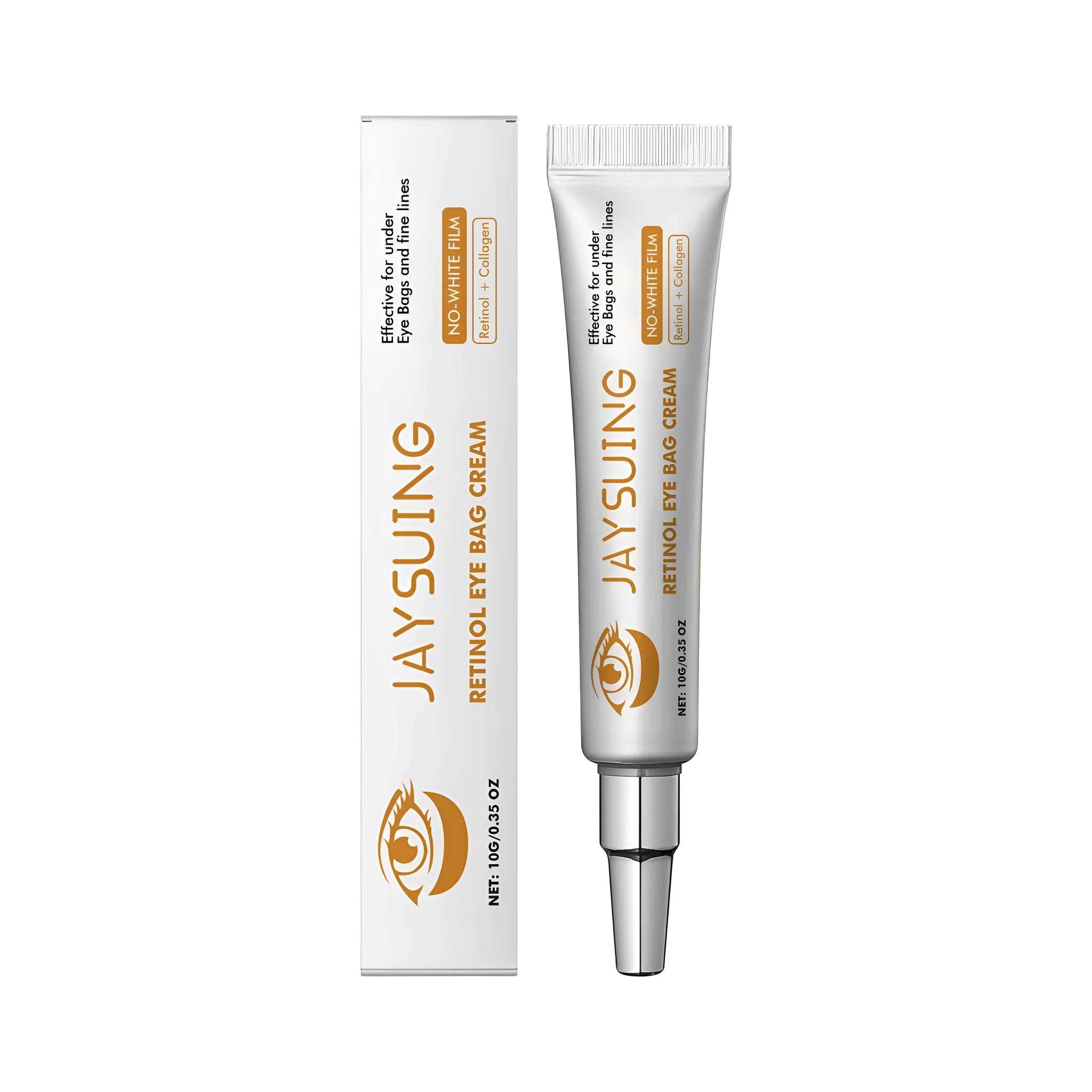 10g jar of retinol anti-ageing eye cream with hyaluronic acid and collagen