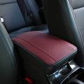 Automotive fibre leather armrest box mat in multiple colours measuring 32cm by 19cm