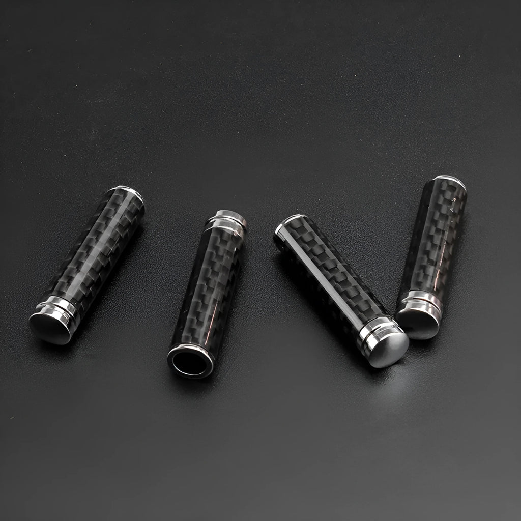 Carbon fibre door lift decorative cover set of 4 for vehicle interior styling upgrade