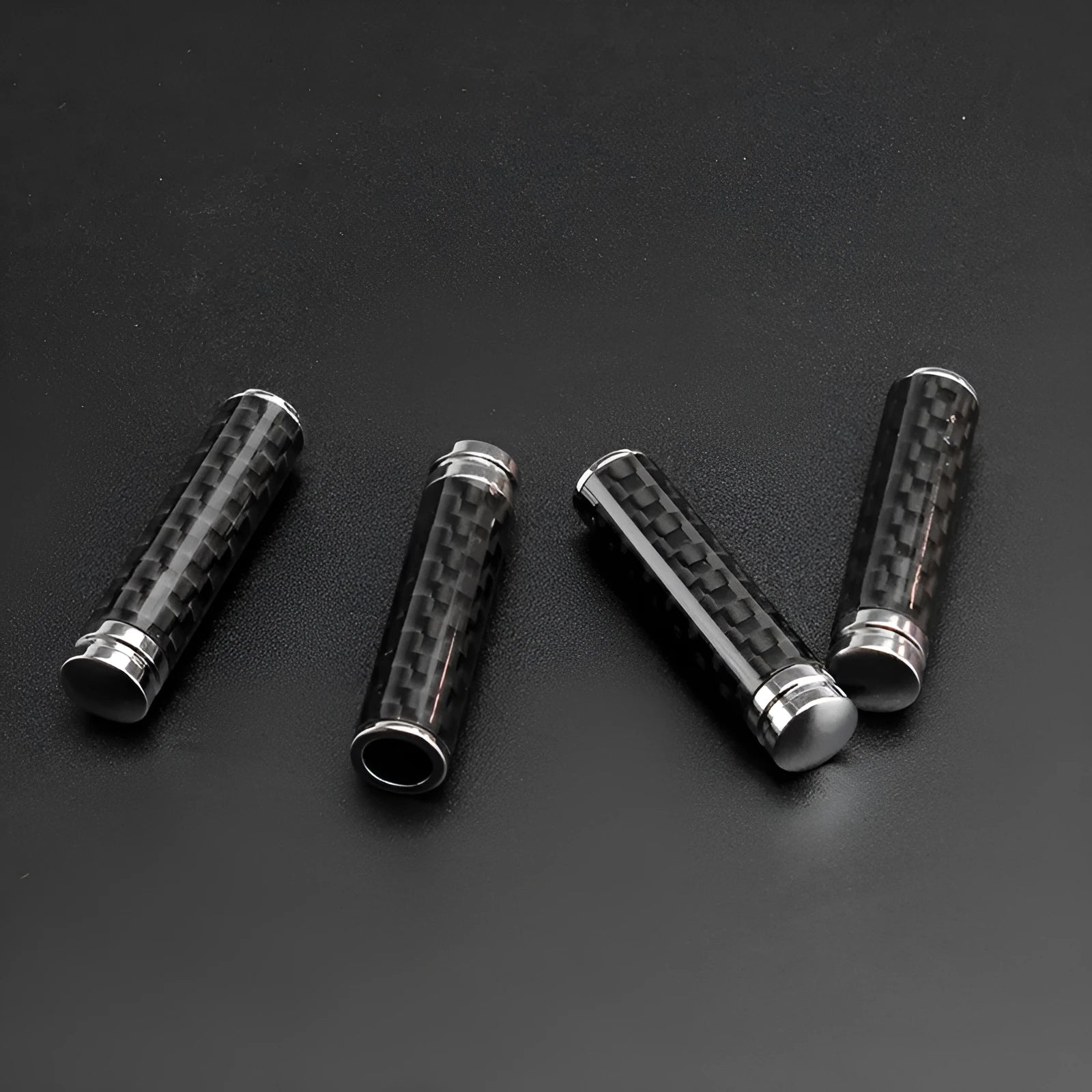 Carbon fibre door lift decorative cover set of 4 for vehicle interior styling upgrade